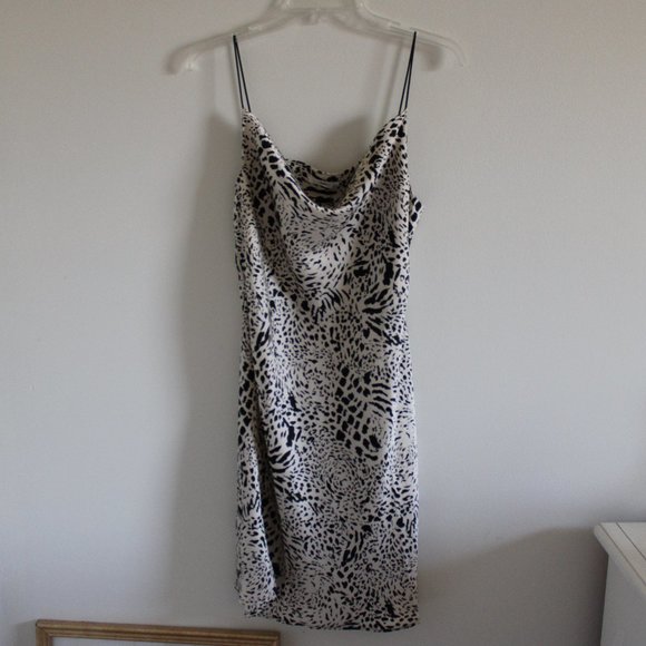 TILLY'S Women's Leopard Print Satin Slip Dress - Picture 1 of 4